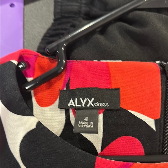 ALYX Floral Sleeveless Dress - Black, Red, White - Picture 4 of 4